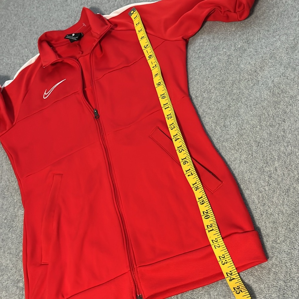 Nike Full Zip Jacket Womens Small Athletic Active Workout Dri Fit Red - Picture 4 of 10